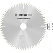 Bosch - Kreissägeblatt PRO Multi Material 2608640447 Kreissägeblatt 216 x