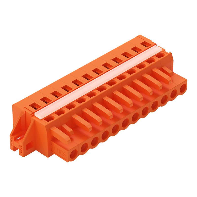 WAGO - Kabelsteckverbinder für Leiterplattensteckverbinder 1-Leiter-Federleiste 231-312/027-000 CAGECLAMP,2,5mm²,or − 25 Stück