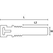 HellermannTyton - Kabelmarkierungssystem Kennzeichnungsschilder TAGPU12X74LOOP-BU ws 12x74mm PUR weiß − 500 Stück