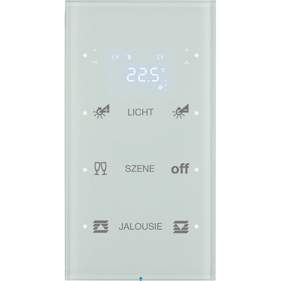 Berker - Bussystem-Tastsensor Touchsensor 3fach 75643150 Glas polarweiß