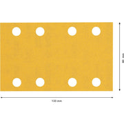 Bosch - Schleifpapier/Schleifvlies EXP Schwingschleifblatt 80 2608901035(VE50) x133 mm, 8Loch, K240