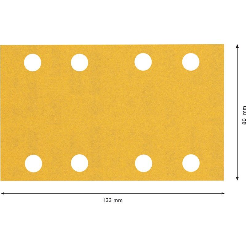 Bosch - Schleifpapier/Schleifvlies EXP Schwingschleifblatt 80 2608901035(VE50) x133 mm, 8Loch, K240