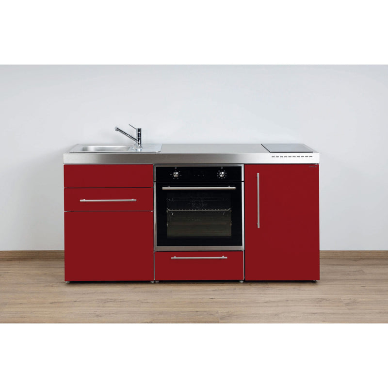 Stengel - Mini-Küche Miniküche Premiumline MPBBR170KSIKFreBliS Bordeauxrot
