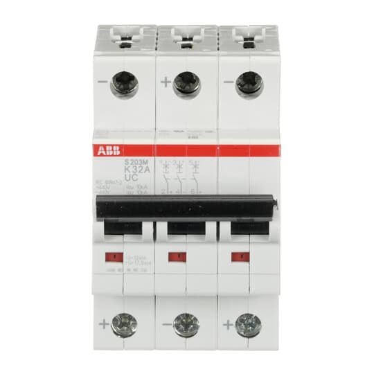 ABB Stotz S&J - Leitungsschutzschalter Sicherungsautomat S203M-K32UC 10 kA, 32 A, 3P