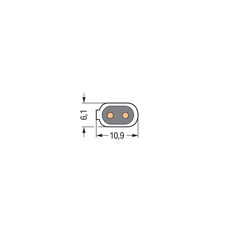 WAGO - Energiekabel < 1 kV, für ortsveränderlichen Einsatz Flachleitung 897-122 Dca,2x1,5mm²