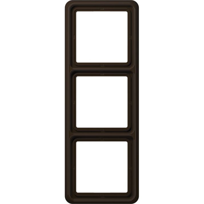 Jung - Abdeckrahmen Rahmen 3-fach br CD 583 BR waage/senkrecht