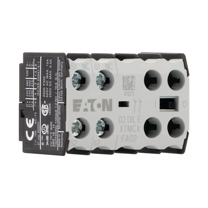 Eaton - Hilfsschalterblock Hilfsschalterbaustein 02DILE 2Ö,Zentral-Aufbau