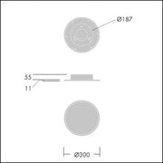 Thorn - Decken - /Wandleuchte LED - Einbauleuchte OMEGAC LED #96631488 3000K
