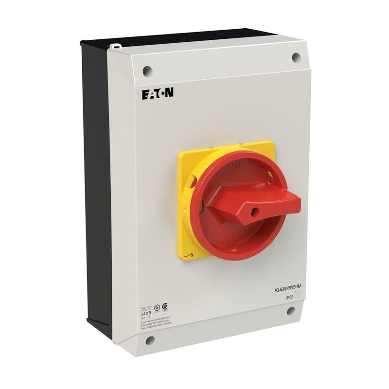 Eaton - Lasttrennschalter Hauptschalter 3polig 63A P3-63/I4/SVB-NA Aufbau Not-Aus