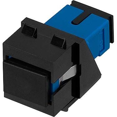 Rutenbeck - LWL-Kupplung SC-Keystone Modul KMK-SC OM3 aqua rw MM, OM3 aqua, rws