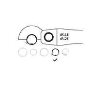 Bosch - Systemzubehör für Schleifen/Polieren (Akku/elektrisch/Druckluft) Schutzhaube ohne 1619P06547 Deckblech 115 mm
