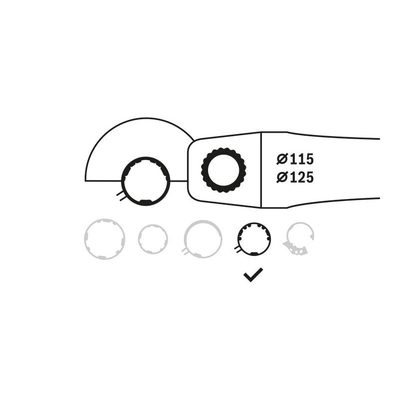 Bosch - Systemzubehör für Schleifen/Polieren (Akku/elektrisch/Druckluft) Schutzhaube ohne 1619P06547 Deckblech 115 mm
