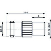 Telegärtner - Koax-Kupplung Adapter BNC-F (F-F) 100023640 − 5 Stück