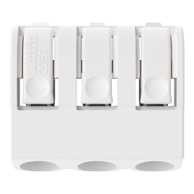 WAGO - Ein- und mehrpolige Klemmenleiste SMD-Leiterplattenklemme 2061-603/998-404 Drücker,1,5 mm²,weiß − 4050 Stück