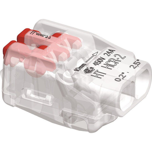 HellermannTyton - Steckklemme HelaCon Releasable HCR-2-PC-CL (100) Verbindungsklemme − 100 Stück