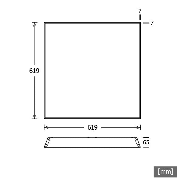 LTS Licht&Leuchten - Decken-/Wandleuchte LED-Einlegeleuchte PLL-ECO 5930625302DA 3000K DALI