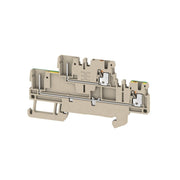 Weidmüller - Durchgangs-Reihenklemme Klemme APGTB1.52TFT-PE4C/2 PUSH IN, 1.5 mm² − 50 Stück