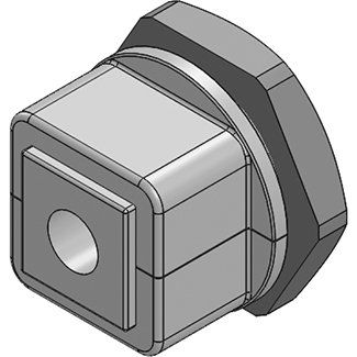 Icotek - Kabelverschraubung KVT 32 -W90° grau teilbar − 10 Stück