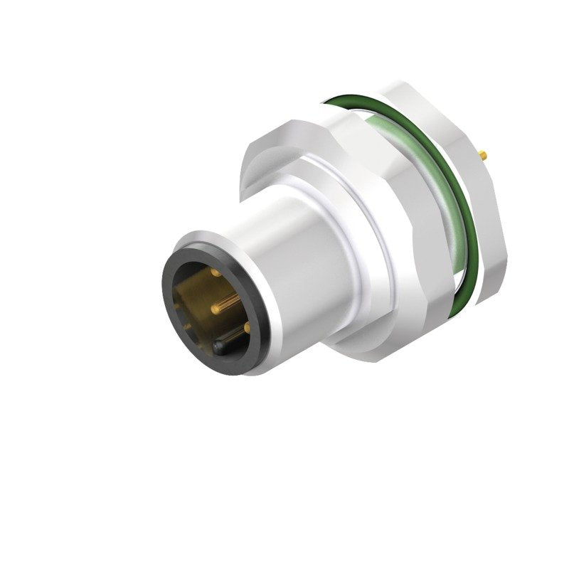 Weidmüller - Rundsteckverbinder, Einbau (PCB) Stecker SAIEM12S4H12TLM16 M12 − 10 Stück