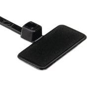 HellermannTyton - Kabelbinder Kennzeichnungsband IT18FL PA66 BK 100 110x2,5 schwarz − 100 Stück