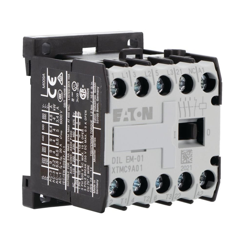 Eaton - Leistungsschütz zum Schalten von Wechselstrom Leistungsschütz DILEM-01(380V50HZ) AC-3/400V:4kW 3p