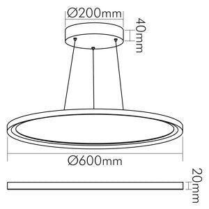 Nobile - Pendelleuchte LED Pendel-Panel 1576011011