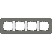 Gira - Abdeckrahmen 4fach 0214413 Dklgrau/Reinweiß