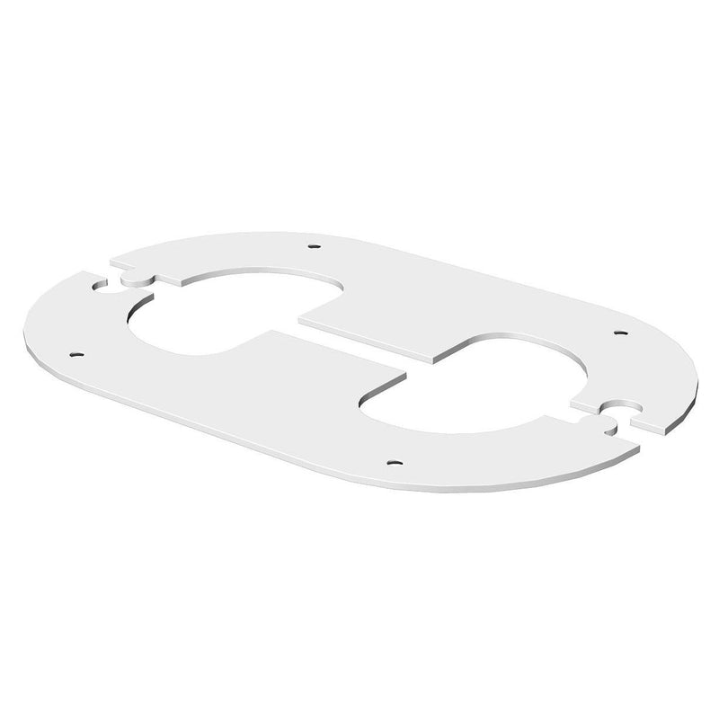 OBO Bettermann - Zubehör/Ersatzteile für Installationssäule Wandabschlussblende WAG70140TRW 211x129,5mm, RAL9010