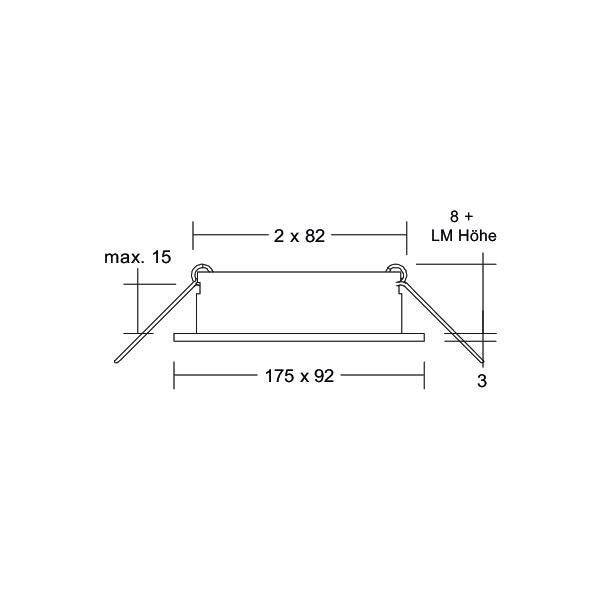 Brumberg Leuchten - Downlight/Strahler/Flutlicht Einbaumodul oval 45021550