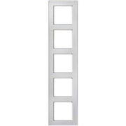 Peha - Abdeckrahmen Rahmen 5-fach D 20.675.241.022 Glaseffekt eis-rws