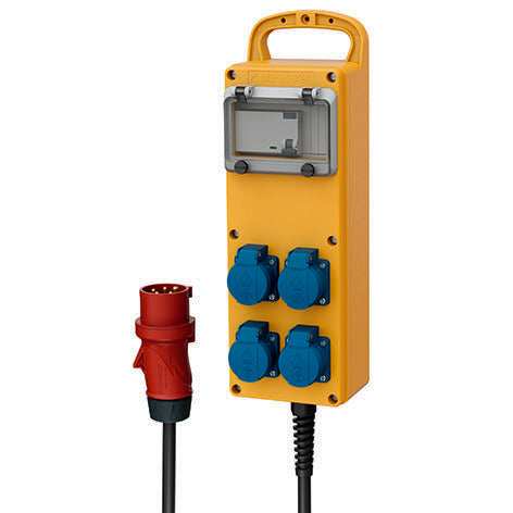 Mennekes - CEE-Steckdosen-Kombination (IEC 60309) Steckdosenleiste EverGUM 70032 4xSchu+FI40A,4p,30mA