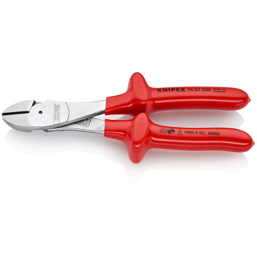 Knipex - Seitenschneider Kraft-Seitenschneider 74 07 200 verchromt, 200mm