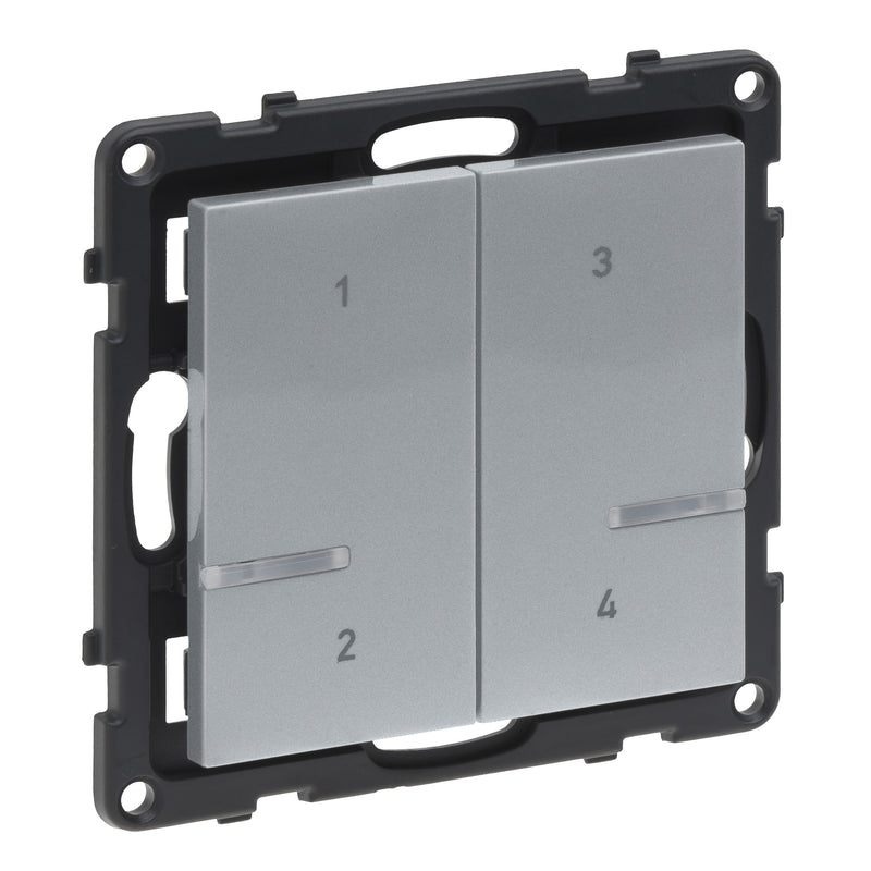 Legrand - Funksender Szenentaster 4-fach Legrand 765735 Aluminium