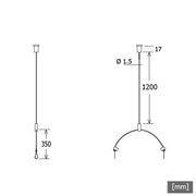 LTS Licht&Leuchten - Mechanisches Zubehör/Ersatzteile für Leuchten Drahtseil-Set 2-fach FYR-Z 104.0600-0625 1.5 m