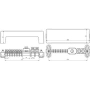 DEHN - Potentialausgleich-Schiene Potentialausgleichschiene PASAHRK7X25 #563010 7x2,5-25 2x16-95