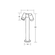 Brumberg Leuchten - Wegeleuchte LED-Wegeleuchte 65363100 dunkelgrau