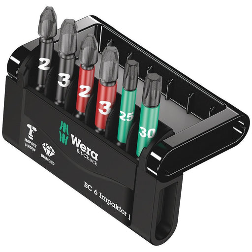 Wera - Bit-Set Bit-Sortiment 057695 Mini-Check, 6-tlg