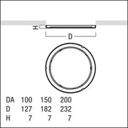 Zumtobel Group - Mechanisches Zubehör/Ersatzteile für Leuchten Dekorring PANOS INF #60800769 E100 AZE