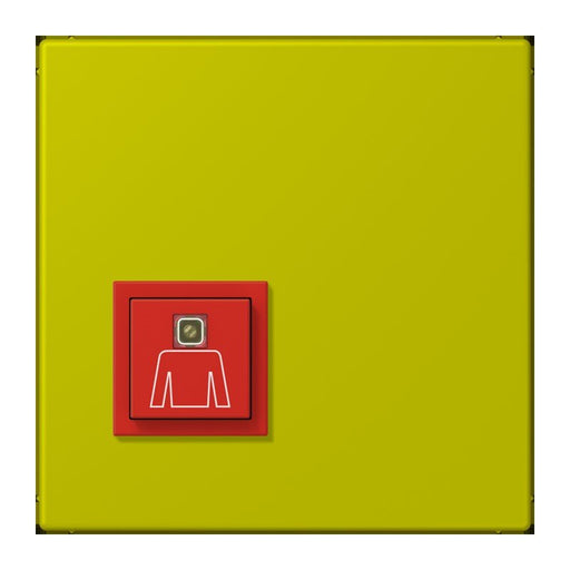 Jung - Behindertenelement für Installationsschalterprogramme Notrufsystem Ruftaster NRS LC 0834 RT 249 vert olive vif