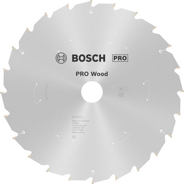Bosch - Kreissägeblatt PRO Wood cordless 2608842237 Kreissägeblatt 254 x