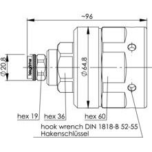 Telegärtner - Koax-Steckverbinder N-Kabelstecker Simfix Pro 100023989 G26 (1 5/8Z)