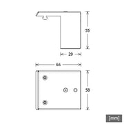 LTS Licht&Leuchten - Mechanisches Zubehör/Ersatzteile für Leuchten Wandhalter LK-Z 045.114 ws