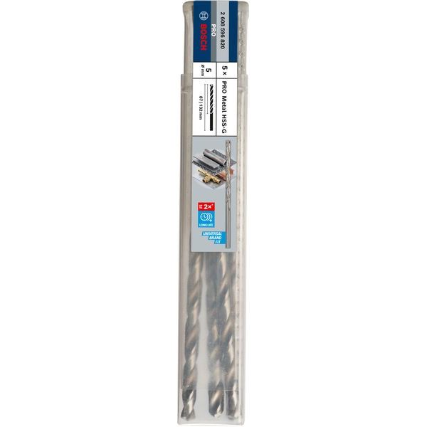 Bosch - Bohrer PRO Metal HSS-G 2608596820 Spiralbohrer 5 x 87