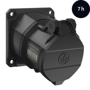 Walther Werke - CEE-Anbausteckdose (IEC 60309) CEE NEO Anbaudose schräg FW531407CC 32A 4P 7h IP54