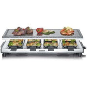 Severin - Raclette Raclette-Grill RG 2374 eds-geb/sw m.Naturgrillstein