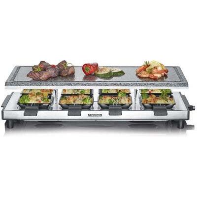 Severin - Raclette Raclette-Grill RG 2374 eds-geb/sw m.Naturgrillstein
