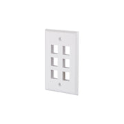 Metz Connect - Kommunikationsanschlussdose Kupfer Keystone Anschlussdose 1309192402KE US- Style 6 Port