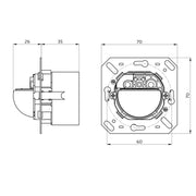 BEG Brück Electronic - Bussystem-Bewegungsmelder Präsenzmelder Indoor180KNXs-STo.R. KNX