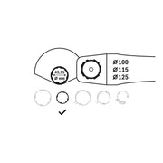 Bosch - Systemzubehör für Schleifen/Polieren (Akku/elektrisch/Druckluft) Schleifschutzhaube für GWS 2608000676 9-100 P Professional