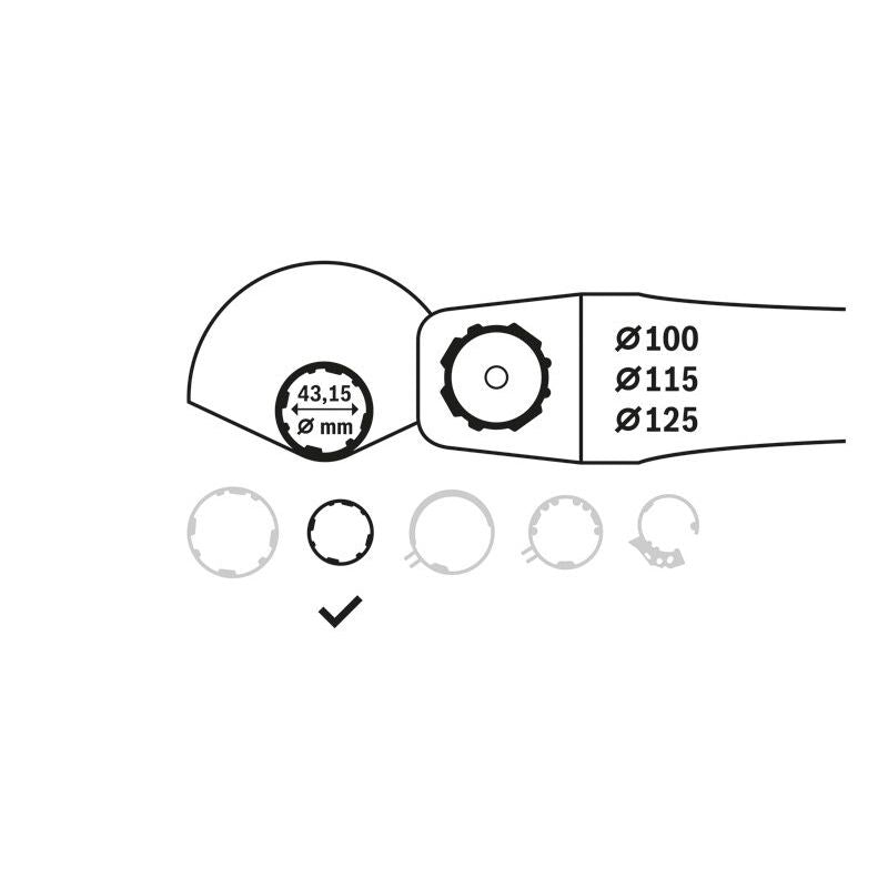 Bosch - Systemzubehör für Schleifen/Polieren (Akku/elektrisch/Druckluft) Schleifschutzhaube für GWS 2608000676 9-100 P Professional